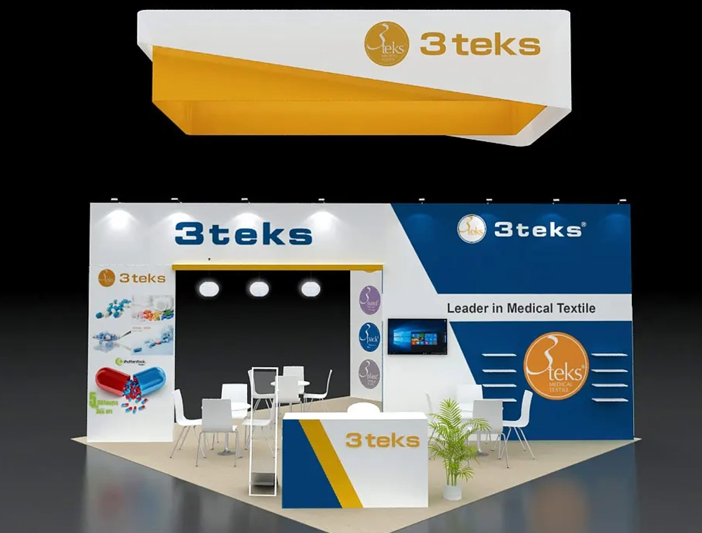 Professional 20x20 trade show booth